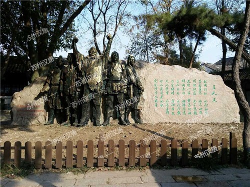 苏州山塘街五人墓主题雕塑